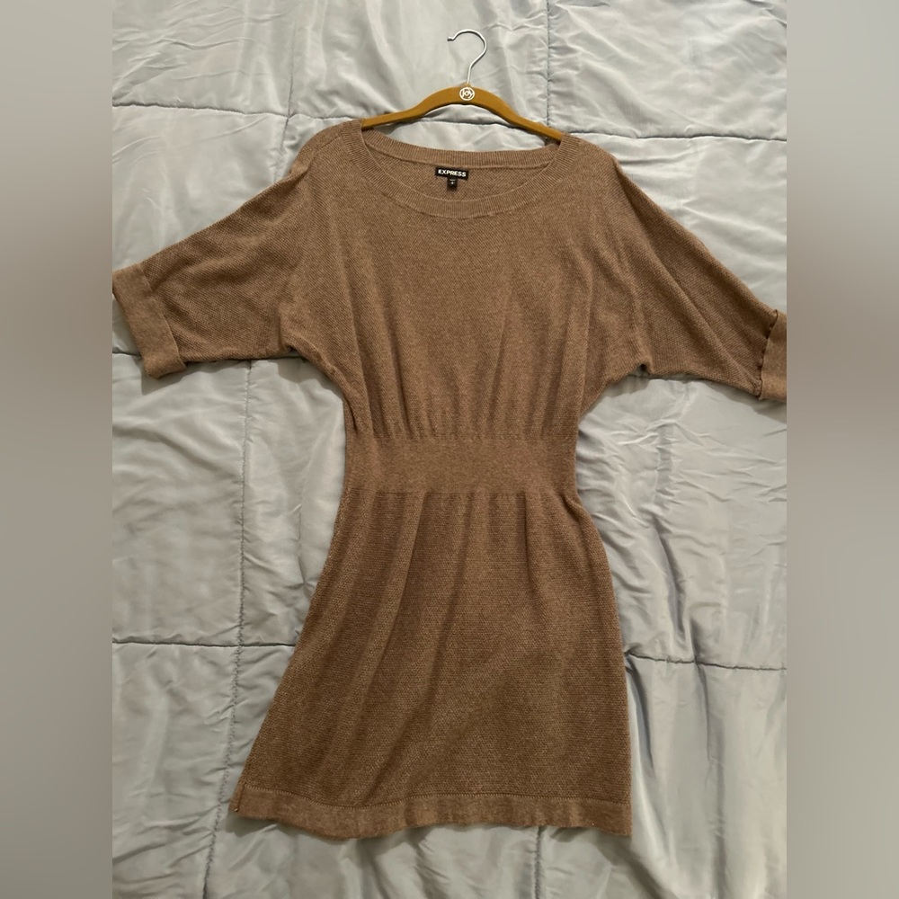 Express tan dress Size S